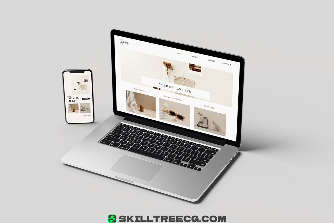 图片[4]-Laptop And Smartphone Mockup（455201）-技能树